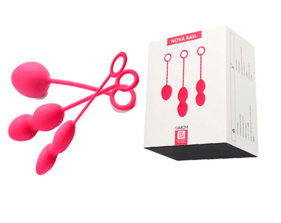 Комплект вагинальных шариков со смещенным центром тяжести Svakom Nova Ball (красная слива) (Цвет: красная слива)