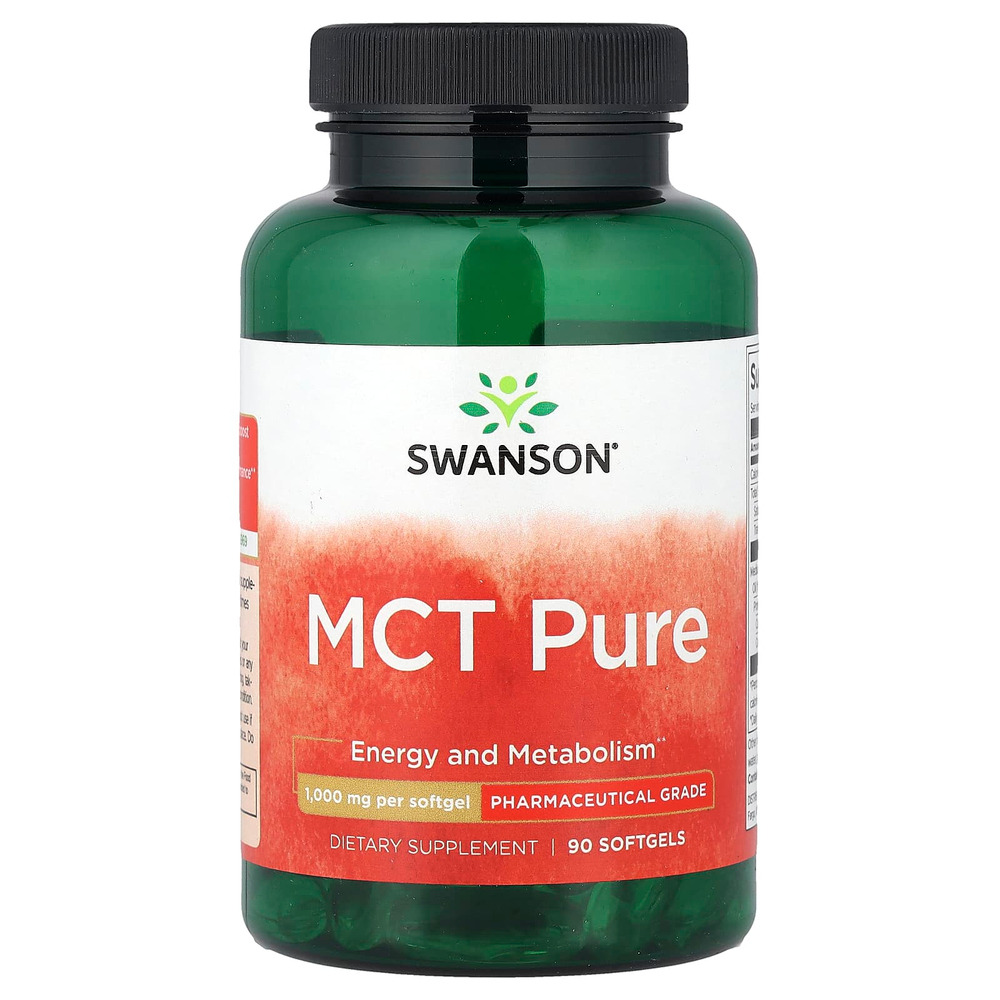 Swanson Vitamins, MCT Pure, 1000 мг, 90 мягких таблеток