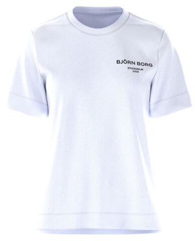 Женская теннисная футболка Björn Borg Essential T-Shirt - brilliant white