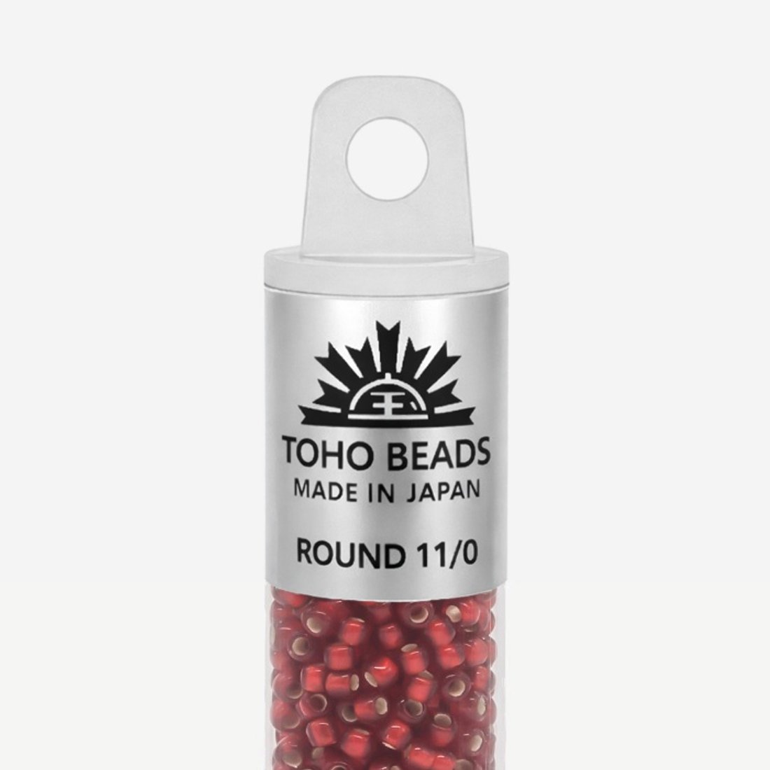 Японский бисер TOHO Round 11/0 (№25CF), с внутренним серебрением, прозрачный матовый