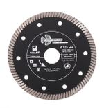 Диск алмазный отрезной 125*22,23 Турбо ультратонкий серия Grand hot press GTT702