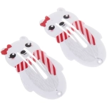 Зажимы для волос 2шт «Новогодняя сказка - Медвежата», 5*2см