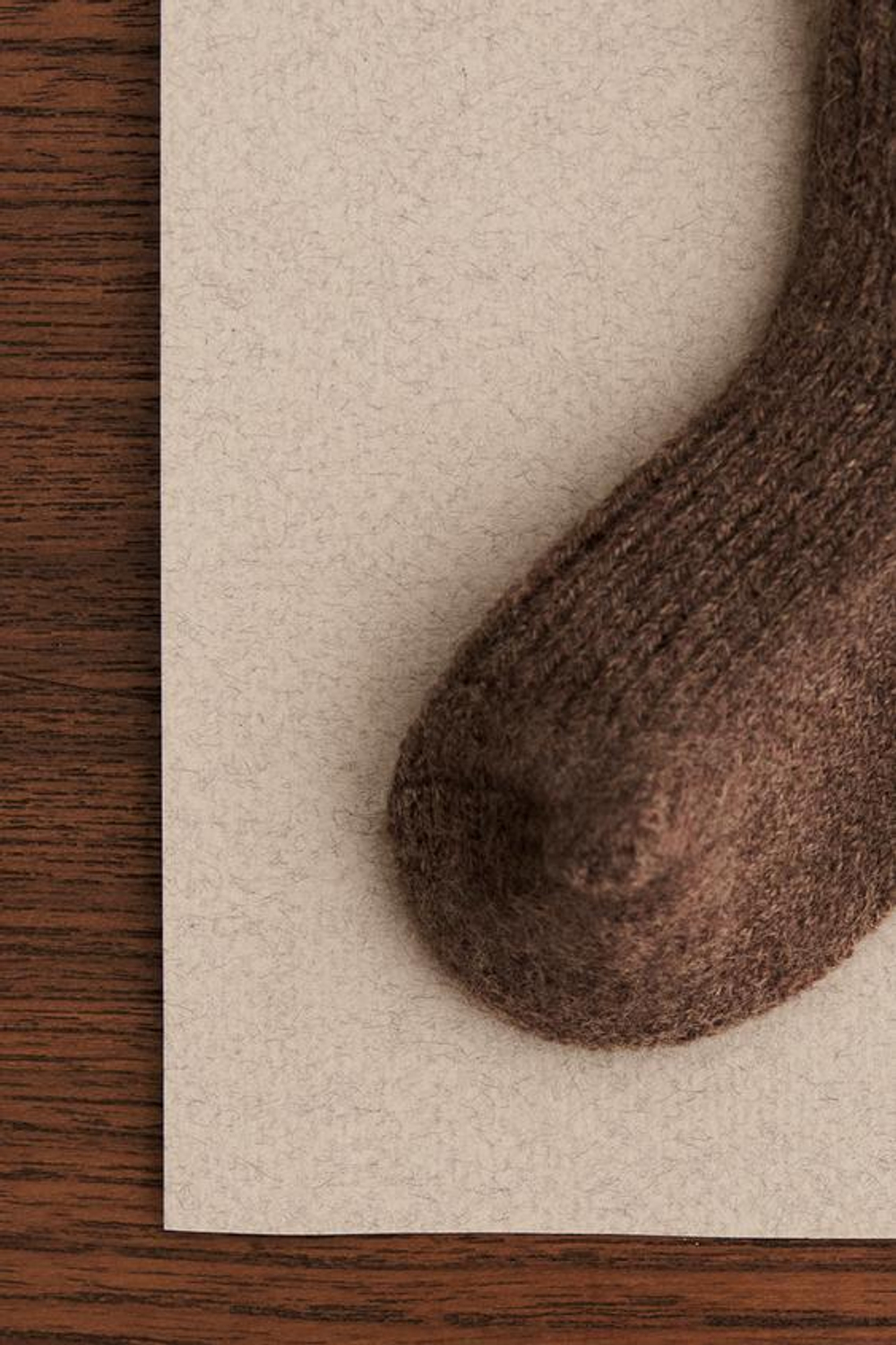 ZARA TIMELESS — КАШЕМИРОВЫЕ НОСКИ, КОРИЧНЕВЫЙ