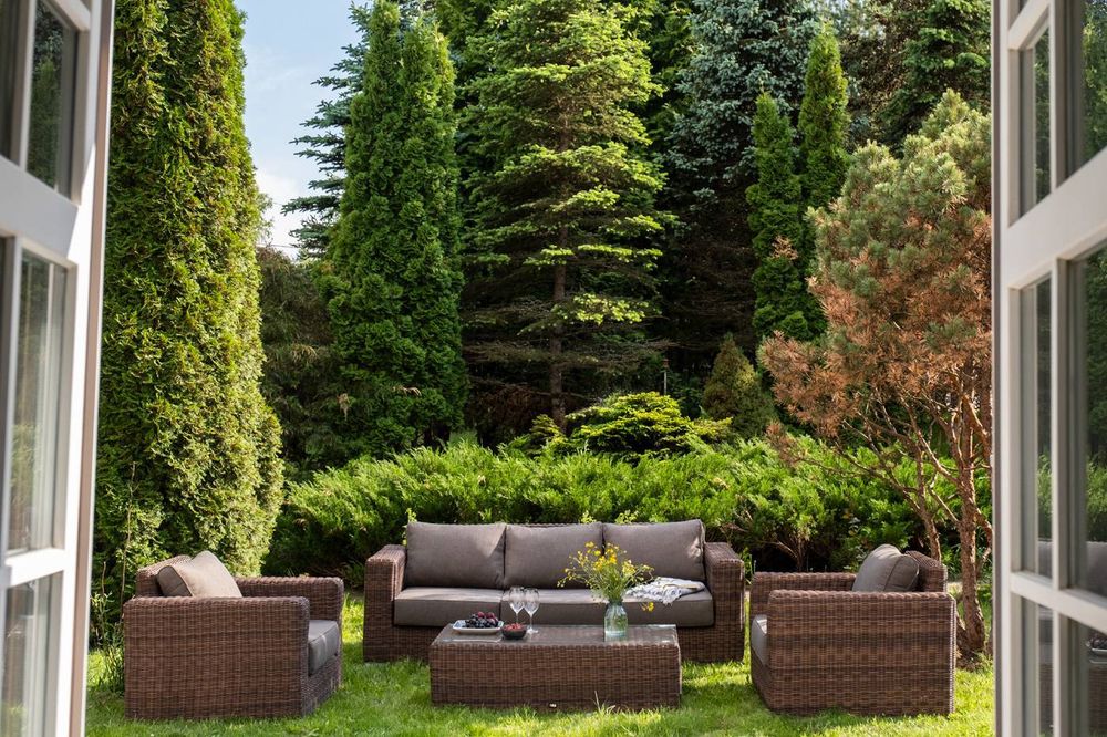 "Боно" лаунж-зона из искусственного ротанга, цвет коричневый