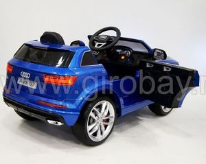 Детский электромобиль River Toys AUDI Q7 QUATTRO синий фото №2