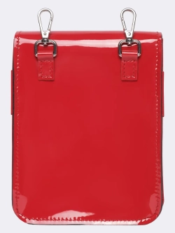 Сумка поясная кожаная "Красный лак" OLA OLA
