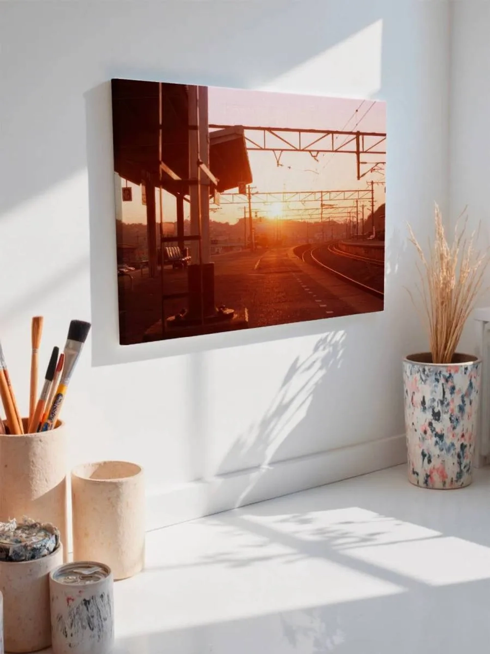 Картина на стену 40 X 50 Железная дорога