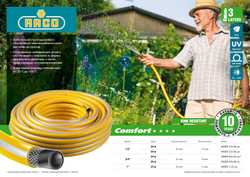 RACO COMFORT, 3/4″, 50 м, 25 атм, трёхслойный, армированный, поливочный шланг (40303-3/4-50)