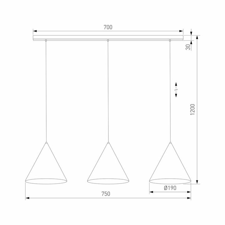 Подвесной светильник TK Lighting 10011 Cono