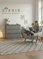 Комод, 70х35х67, Марм, для одежды, для игрушек, с 3 ящиками, в прихожую, серый, Dipriz