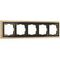 Рамка Werkel Palacio на 5 постов золото/черный WL17-Frame-05 4690389103780