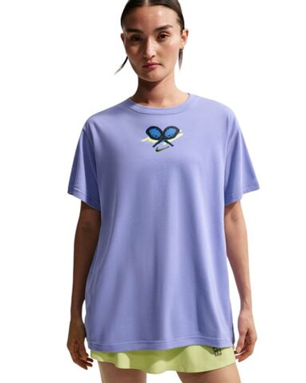 Женская теннисная футболка Nike Slam Dri-FIT - light thistle