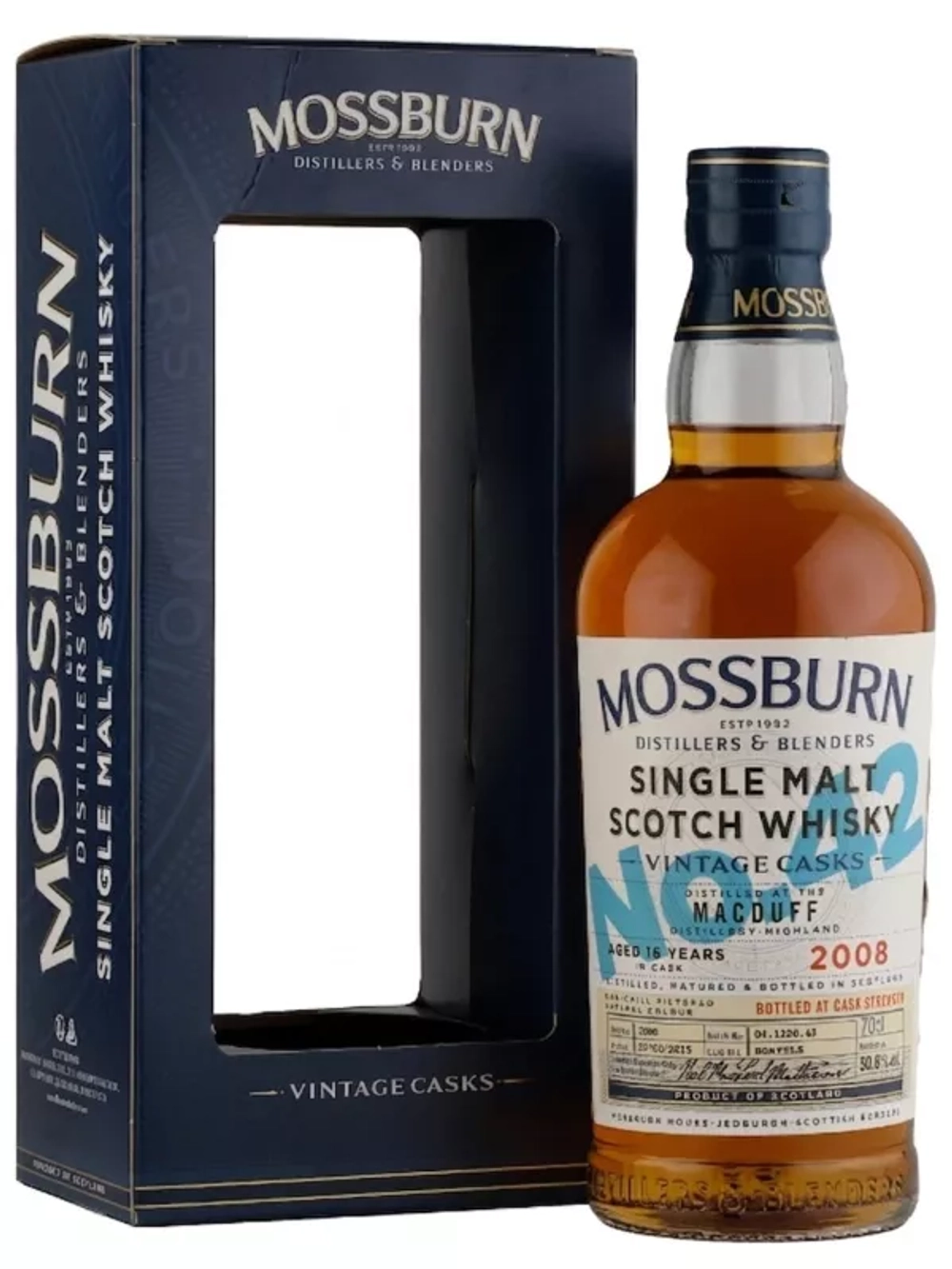 Виски Mossburn Vintage Casks No.42 Macduff, 2008, 0.7 л.