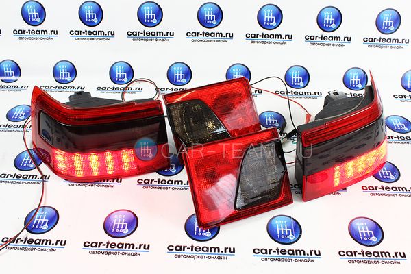 Задние фонари ВАЗ 2110 светодиодные клюшки в сборе, тонированные красные