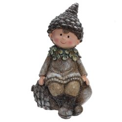 GAEM Фигурка декоративная "Мальчик/ Девочка, L10,5 W10 H18 см, 2в.