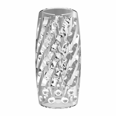 Прозрачный сквозной мастурбатор Yoni (Цвет: прозрачный)