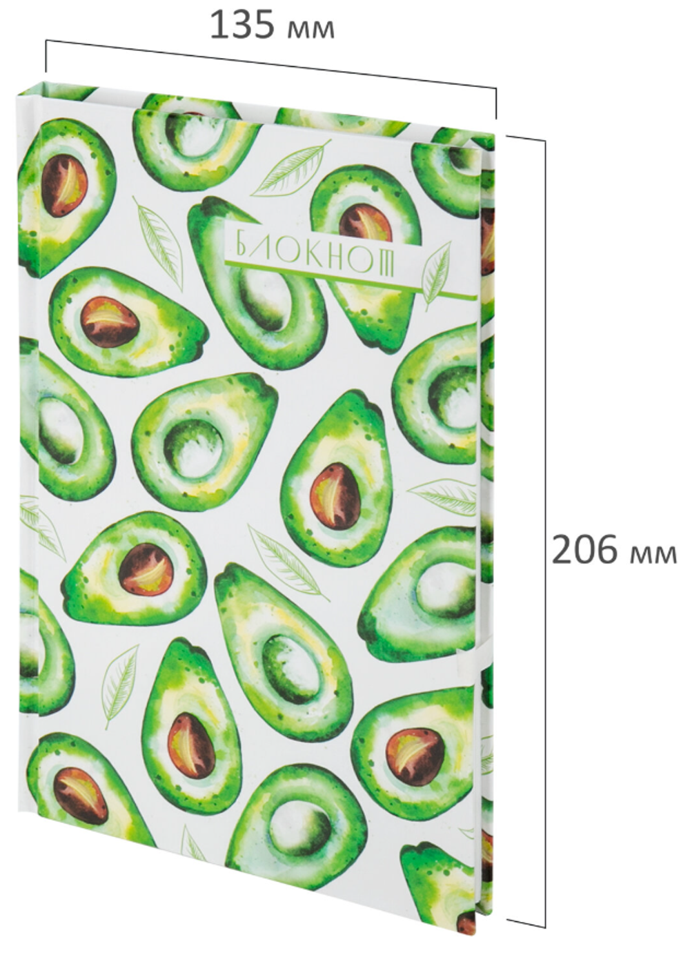 111598 Блокнот А5 134х205 80л АВОКАДО STAF