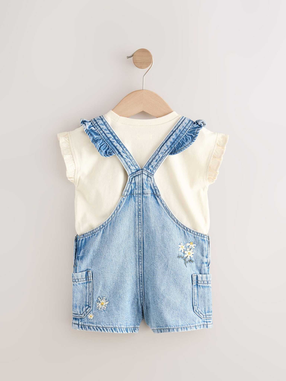 Комбинезон джинсовый для девочки Next E29-097, Синий