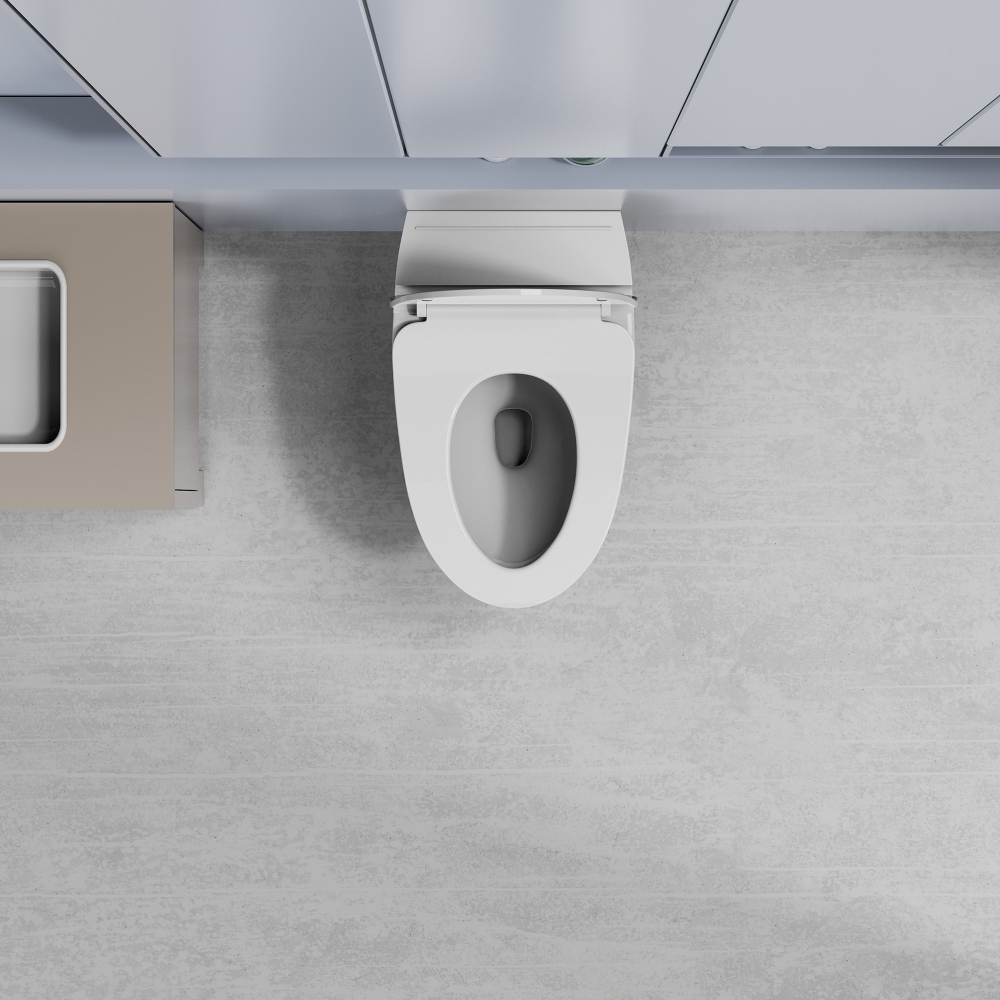 Унитаз ABBER Bequem AC1125P напольный белый с импульсным смывом