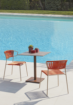 Стул плетеный Scab Design Lisa Filo, тортора, оранжевый