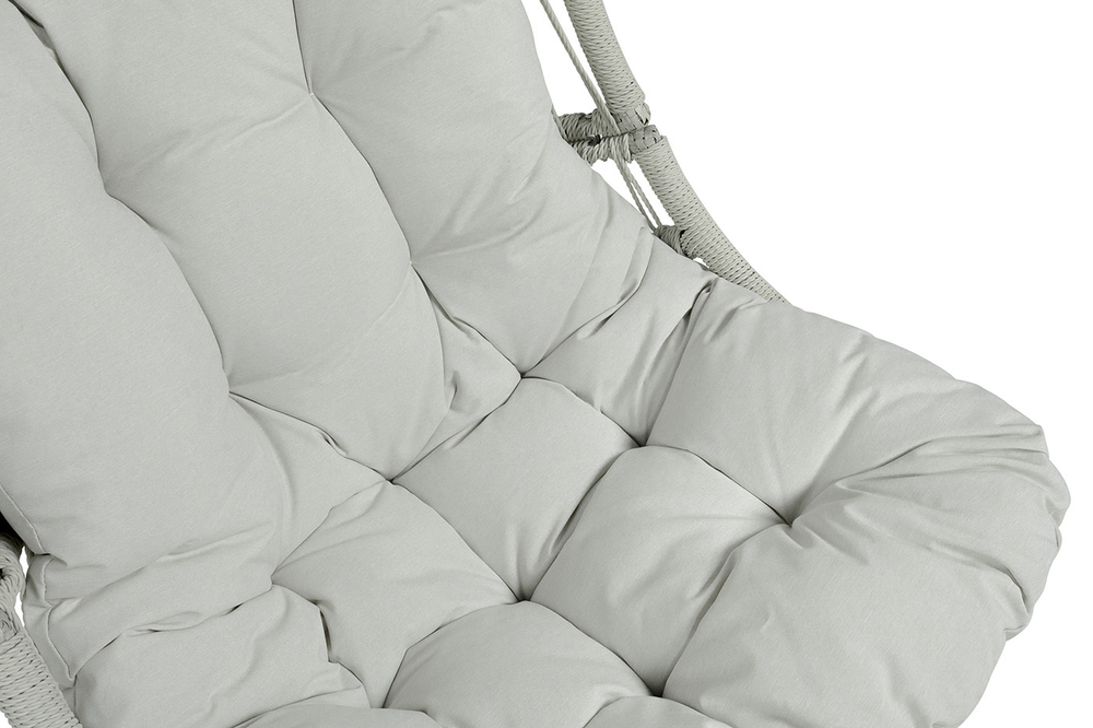 "Севилья" кресло-кокон из искусственного ротанга, цвет светло-серый