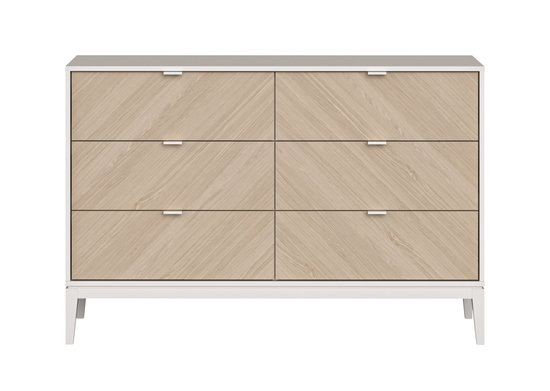 Комод Fjord 6 ящиков (белый)