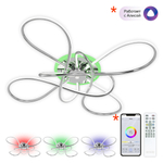 Citilux Джемини CL229B141E LED RGB Люстра с пультом Хром