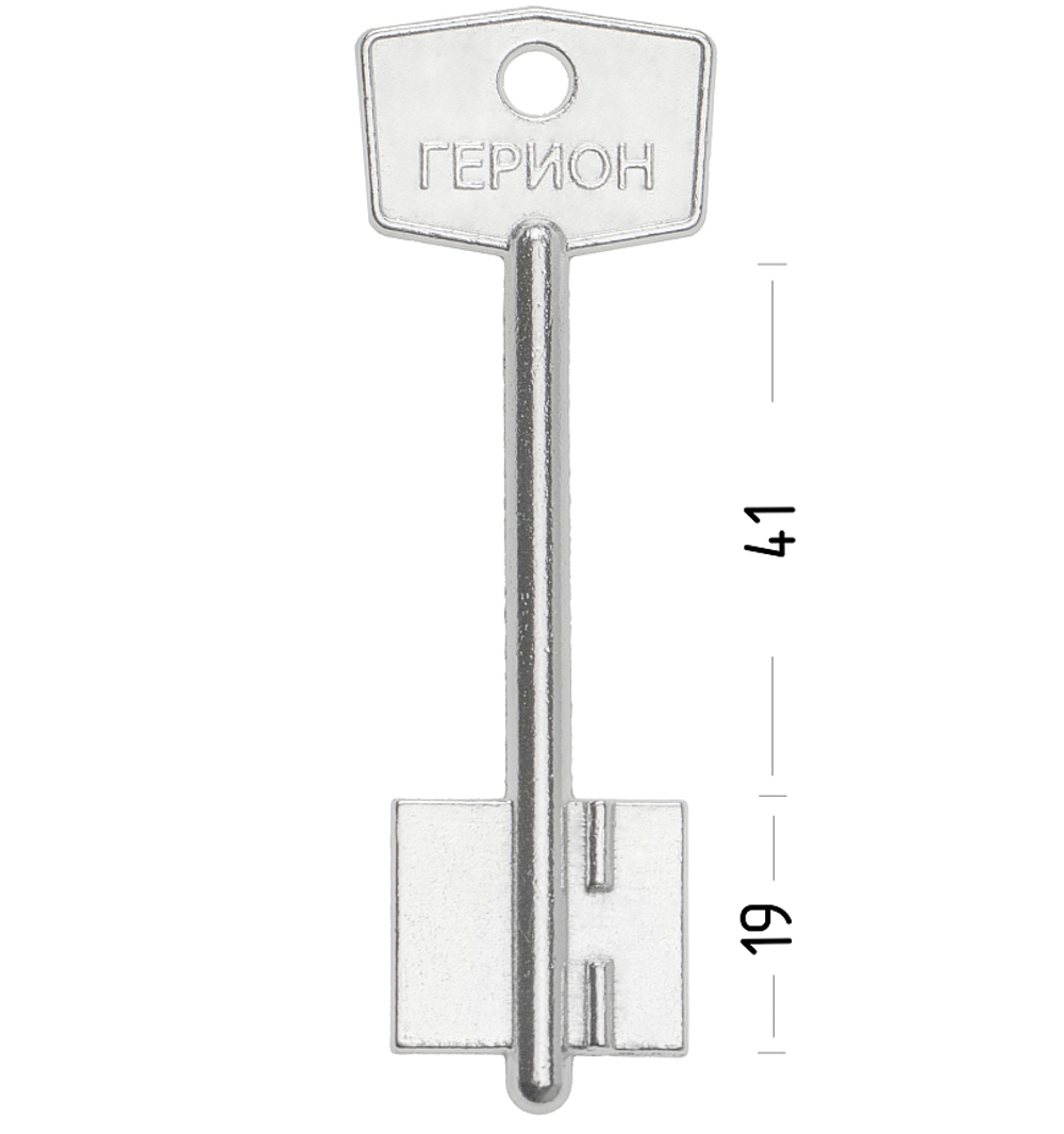 Заготовка сувальдного ключа 10629 GRN2D