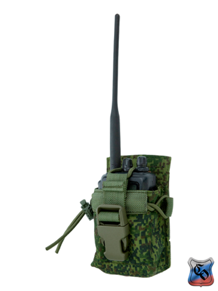 Подсумок под радиостанцию SSO ПРС 2 MOLLE без клапана, с утяжкой и фастексом (ЕМР)