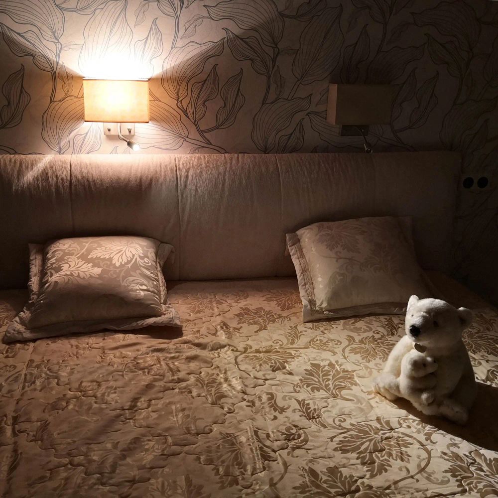 Citilux Декарт CL704303 Бра с бежевым абажуром и диммером