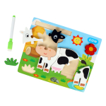 Развивающая игрушка деревянная Пазл, C-41809