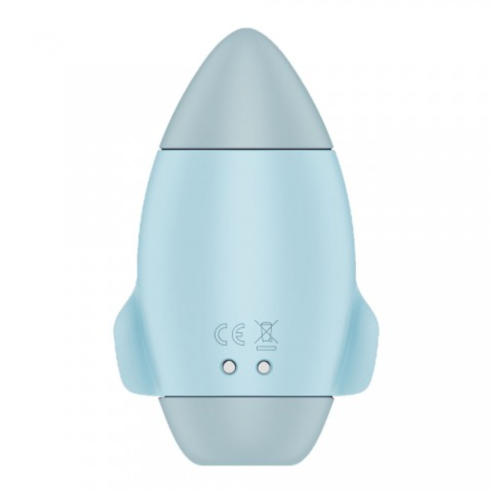 Стимулятор клитора с воздушной стимуляцией и вибрацией Satisfyer Mission Control (голубой)