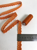 Тесьма плетеная,  1,7см, оранжевый АК