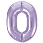 Шар фольгированный Цифра 0 101 см (Фиолетовый)
