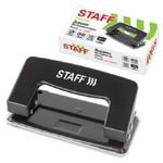 Дырокол до 10 л. Staff металлический, черный