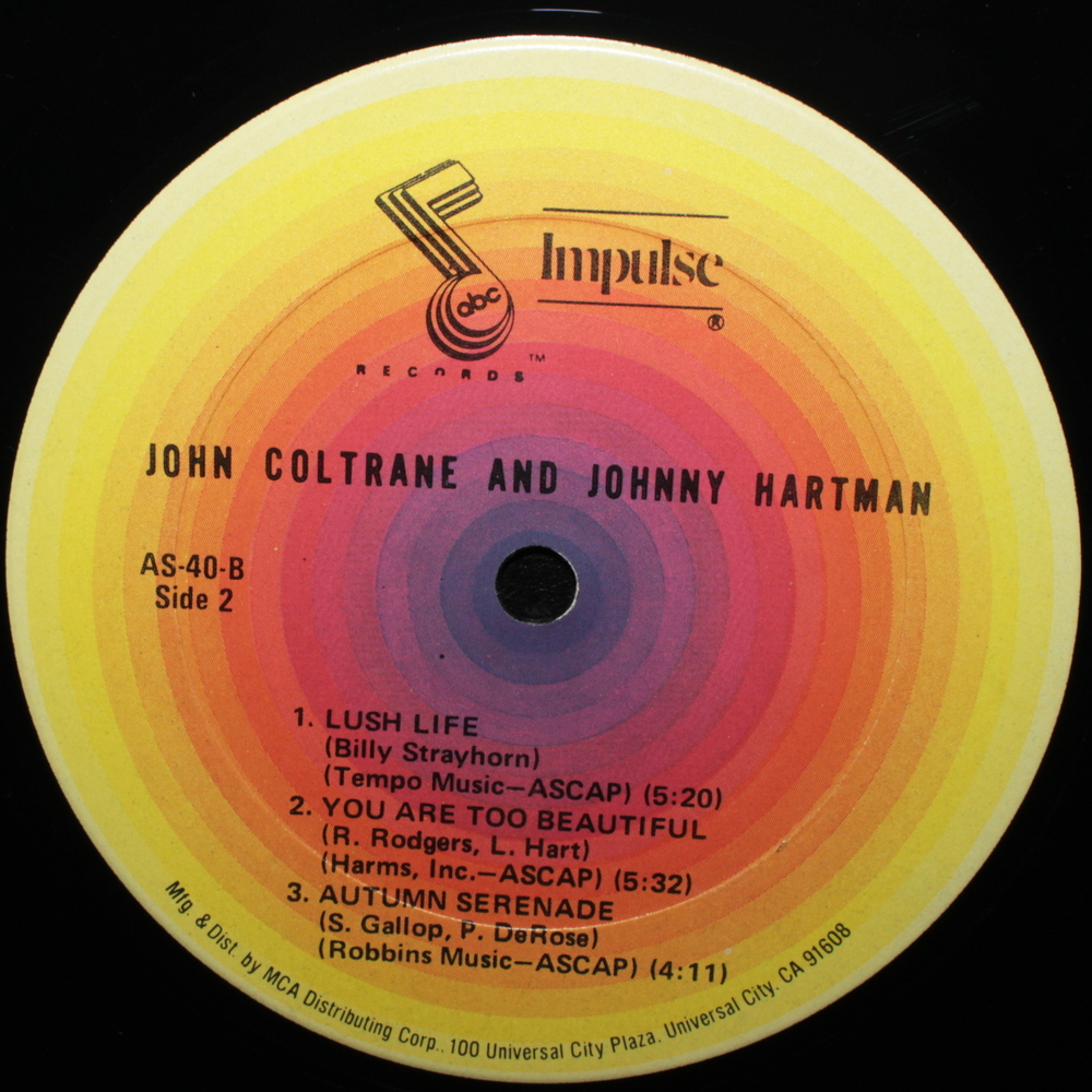 John Coltrane And Johnny Hartman / John Coltrane And Johnny Hartman (LP)