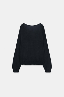 ZARA ДВУСЛОЙНЫЙ ДЖЕМПЕР, МОРСКОЙ СИНИЙ