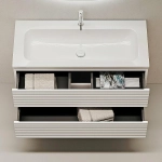 Тумба с раковиной Sancos Folk 100 FL100W Bianco