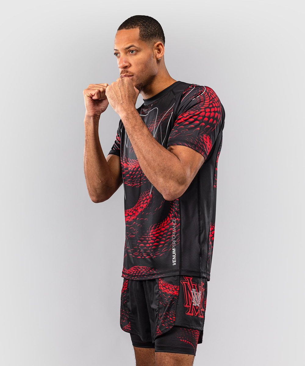 Футболка спортивная Venum Matupa Black/Red/Silver