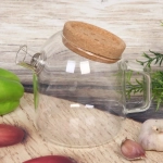 Чайник заварочный стеклянный 800мл «Хай-Тек» с пробковой крышкой