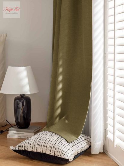 XL-Nemon Blackout 100% (тёмно-бежевый) Шторы полный блэкаут под лён