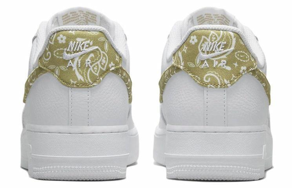 Кроссовки Nike Air Force 1 '07 Ess "Olive Paisley" (Женская размерная сетка)