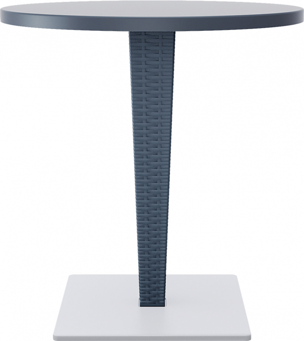 Стол пластиковый плетеный Siesta Contract Riva, антрацит