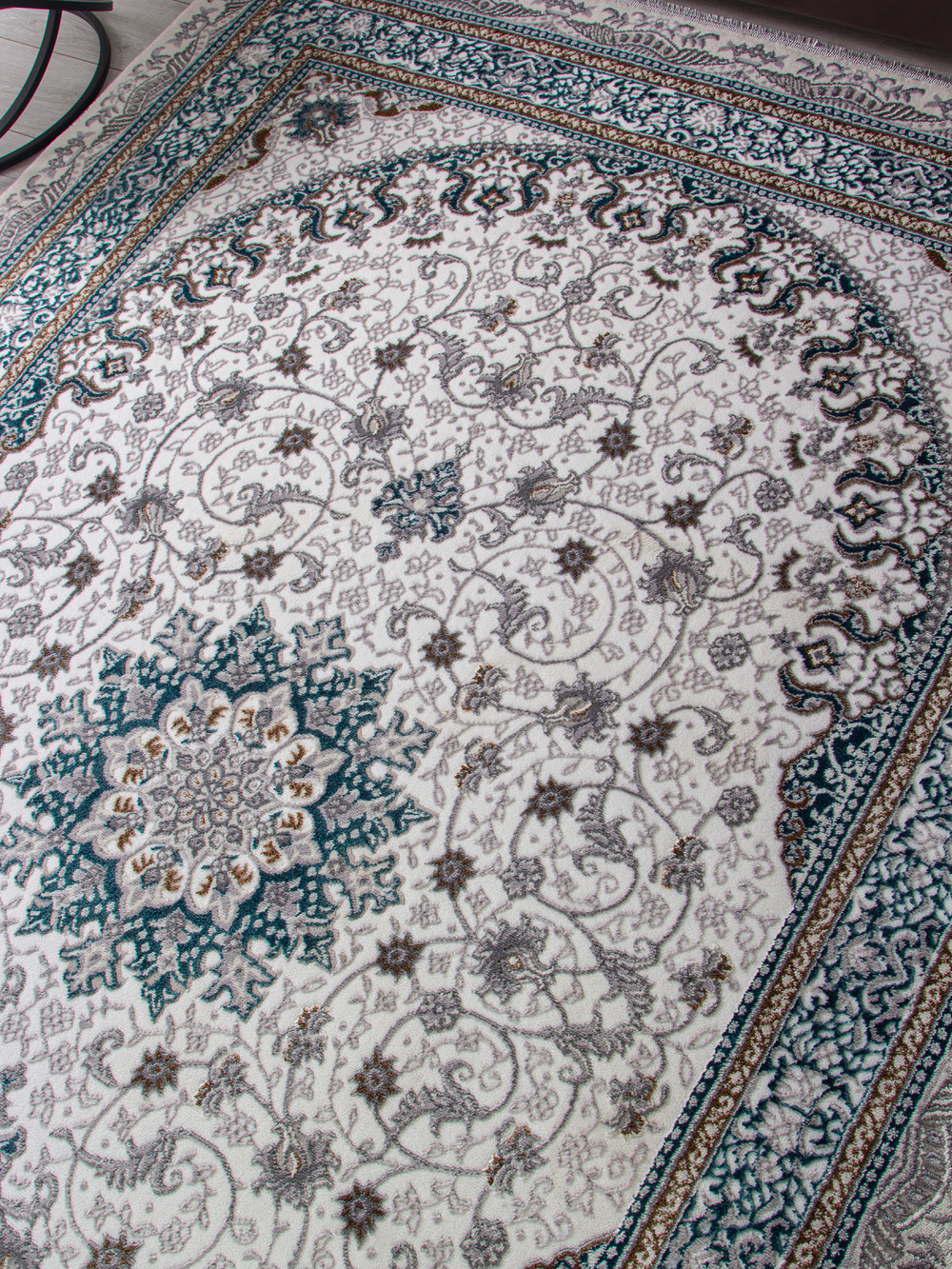 Ковер F639 - GREEN-BLUE - Прямоугольник - коллекция HALIF размер 80*150 см