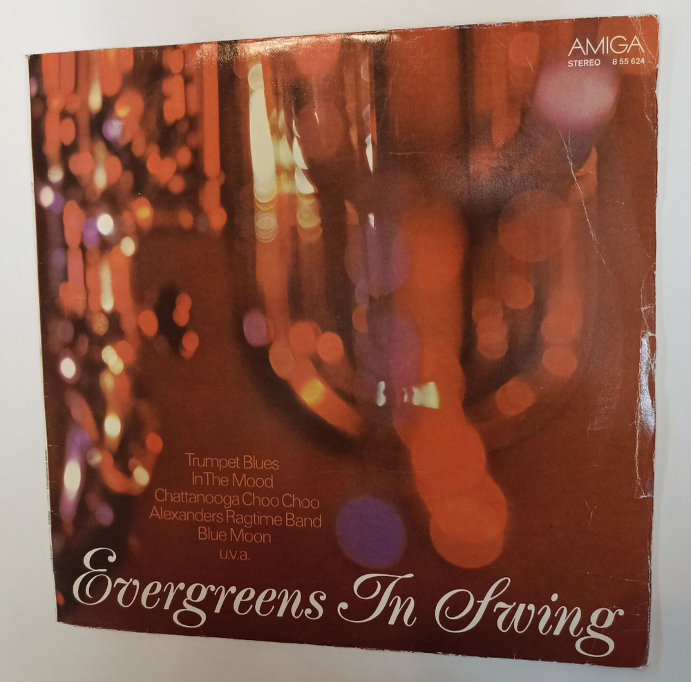 Винтажная виниловая пластинка LP Rundfunk Tanzorchester Berlin Evergreens In Swing (ГДР 1978)