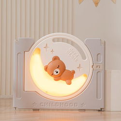 Манеж UNIX Kids DeLuxe Grey, 150x180 cм с игровыми аксессуарами