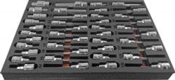 OMT42STE Набор насадок торцевых 1/2" DR, со вставками-битами TORX® T20-T70 в EVA ложементе 280х375 мм, 42 предмета