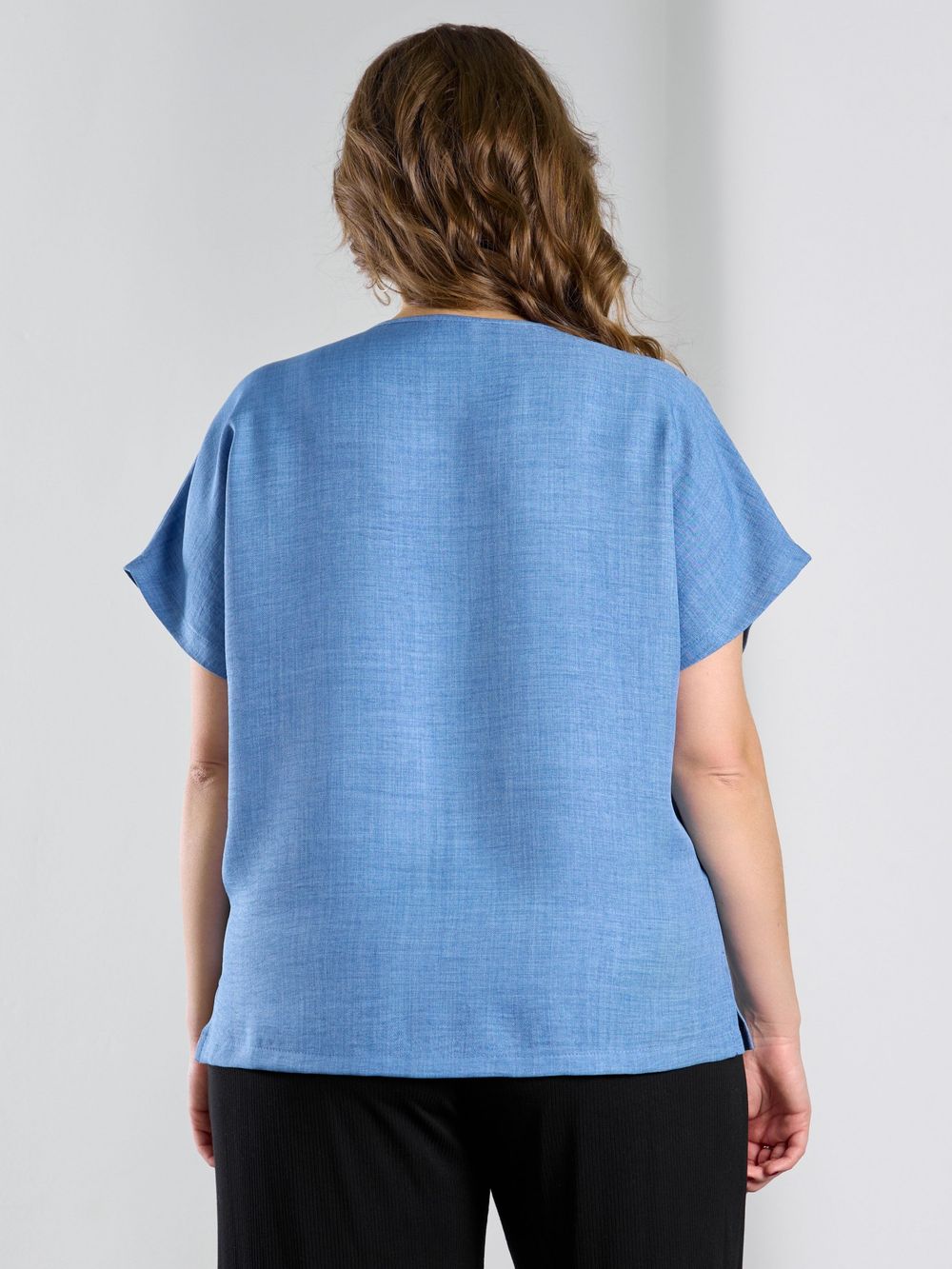 Блузка Женский каприз-3 Виотекс СИНИЙ