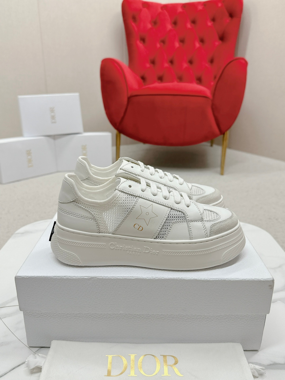 Christian Dior Star Platform Sneaker