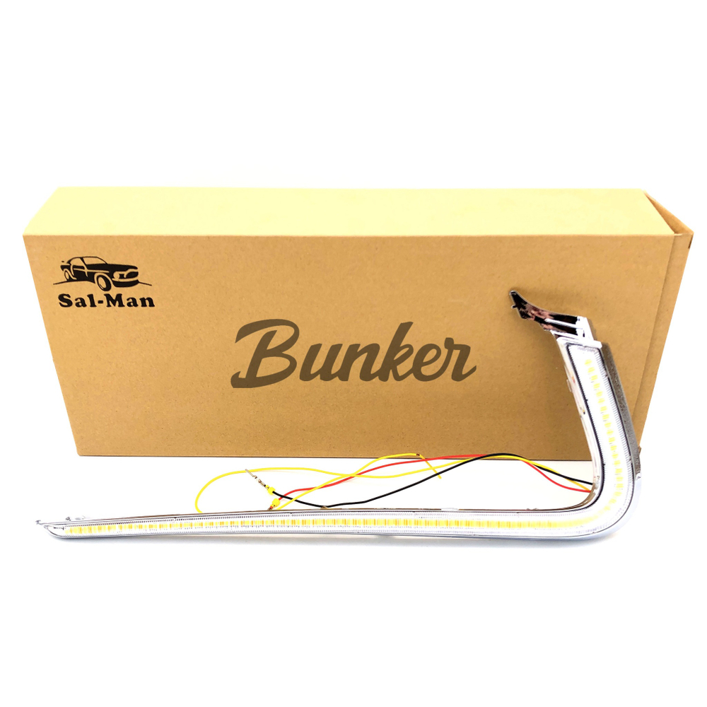 LED ДХО с поворотником Salman Vesta(хром)